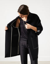 Carica l&#39;immagine nel visualizzatore di Gallery, Neoprene Flower Coat in Black