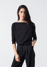Carica l&#39;immagine nel visualizzatore di Gallery, Boat Neck Top in Black