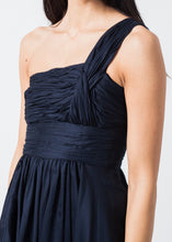 Carica l&#39;immagine nel visualizzatore di Gallery, One Shoulder Dress in Navy