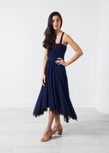 Carica l&#39;immagine nel visualizzatore di Gallery, Ruched Party Dress in Navy