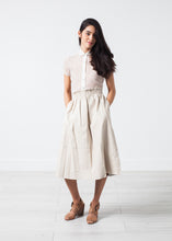 Carica l&#39;immagine nel visualizzatore di Gallery, Eulera Leather Skirt in Cream