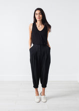 Carica l&#39;immagine nel visualizzatore di Gallery, Fancy Wool Pant in Black