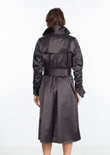 Carica l&#39;immagine nel visualizzatore di Gallery, Trench Coat in Black