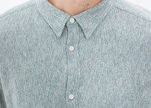 Carica l&#39;immagine nel visualizzatore di Gallery, Kasuri Jersey Button-Up in Blue Grey
