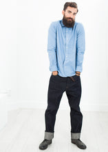 Carica l&#39;immagine nel visualizzatore di Gallery, British Officer&#39;s Shirt in Sky Blue