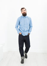 Carica l&#39;immagine nel visualizzatore di Gallery, British Officer&#39;s Shirt in Sky Blue