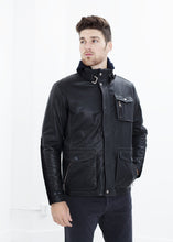 Carica l&#39;immagine nel visualizzatore di Gallery, Prince Leather Field Jacket in Meteor