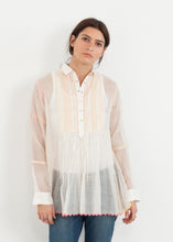 Carica l&#39;immagine nel visualizzatore di Gallery, Sheer Rainbow Blouse in White