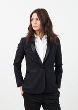 Carica l&#39;immagine nel visualizzatore di Gallery, Shawl Collar Blazer in Black