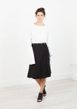 Carica l'immagine nel visualizzatore di Gallery, Wrap Snap Skirt in Black