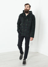 Carica l&#39;immagine nel visualizzatore di Gallery, Double Breasted Hoodie in Forest Plaid