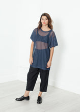 Carica l&#39;immagine nel visualizzatore di Gallery, Mesh Over Dress in Navy