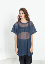 Carica l&#39;immagine nel visualizzatore di Gallery, Mesh Over Tee in Navy