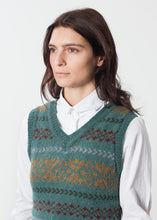 Carica l&#39;immagine nel visualizzatore di Gallery, Fair Isle Vest in Army