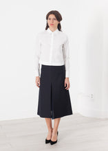 Carica l&#39;immagine nel visualizzatore di Gallery, Tulle Pleat Skirt in Navy