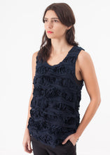 Carica l&#39;immagine nel visualizzatore di Gallery, Ruffled Tank Top in Navy