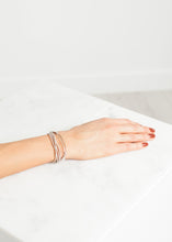 Carica l&#39;immagine nel visualizzatore di Gallery, Bracelet 85 in Grey Silk/Silver