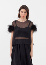 Carica l&#39;immagine nel visualizzatore di Gallery, Organza Feather Top