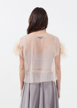 Carica l&#39;immagine nel visualizzatore di Gallery, Organza Feather Top