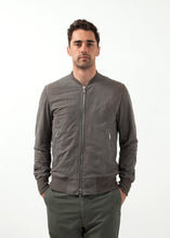 Carica l&#39;immagine nel visualizzatore di Gallery, Leather Bomber Jacket in Dust