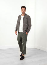 Carica l&#39;immagine nel visualizzatore di Gallery, Leather Bomber Jacket in Dust