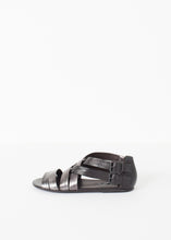 Carica l'immagine nel visualizzatore di Gallery, Wrap Sandal in Black/Steel