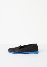 Carica l&#39;immagine nel visualizzatore di Gallery, Suede Loafers - Black/Blue