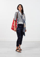 Carica l&#39;immagine nel visualizzatore di Gallery, Sleeve Top in Navy Stripe