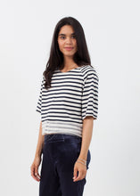 Carica l&#39;immagine nel visualizzatore di Gallery, Sleeve Top in Navy Stripe