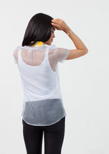 Carica l&#39;immagine nel visualizzatore di Gallery, Sheer Button-Up Blouse in Pale Blue