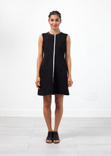 Carica l&#39;immagine nel visualizzatore di Gallery, Neoprene Flower Dress in Black