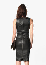 Carica l&#39;immagine nel visualizzatore di Gallery, Iranta Leather Dress in Black