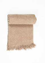 Carica l&#39;immagine nel visualizzatore di Gallery, Cashmere Tassel Blanket in Brown