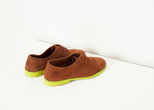 Carica l&#39;immagine nel visualizzatore di Gallery, Suede Oxford in Natural/Lime
