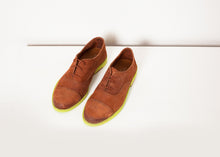 Carica l&#39;immagine nel visualizzatore di Gallery, Suede Oxford in Natural/Lime