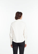 Carica l&#39;immagine nel visualizzatore di Gallery, Trim Collar Poplin Blouse in Off White