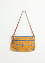 Carica l&#39;immagine nel visualizzatore di Gallery, Ink Splatter Shoulder Bag in Mustard/Blue