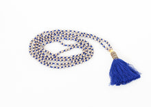 Carica l&#39;immagine nel visualizzatore di Gallery, Prayer Bead Necklace in Grey/Blue