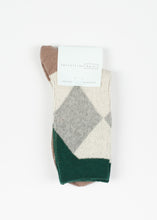 Carica l&#39;immagine nel visualizzatore di Gallery, Quin Argyle Crew in Brown