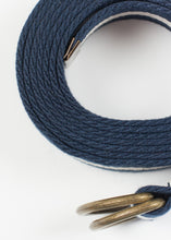 Carica l&#39;immagine nel visualizzatore di Gallery, Striped Web Belt in Navy/White